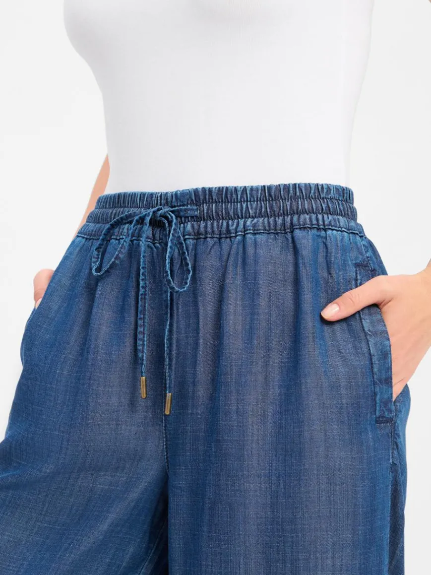 More & More Hosen*Damen Jogginghose blau uni