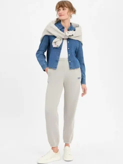 american vintage Hosen*Damen Jogginghose - Izubird hellgrau uni