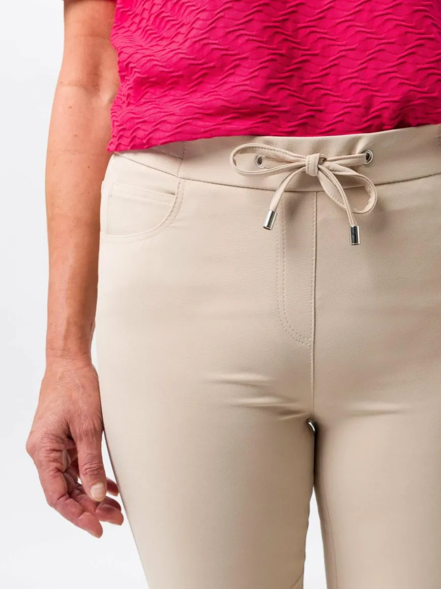 Frank Walder Hosen*Damen Jogpants beige uni