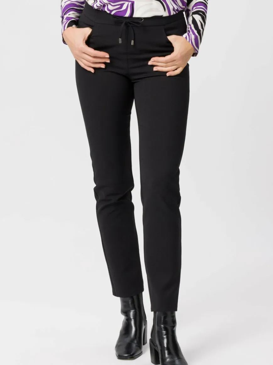 Frank Walder Hosen*Damen Jogpants schwarz uni
