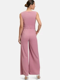 Vera Mont Hosen*Damen Jumpsuit rosa altrosa uni