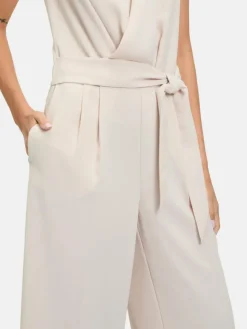 Betty & Co Hosen*Damen Jumpsuit grau beige uni