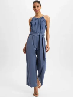 VM Hosen*Damen Jumpsuit blau uni