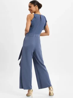 VM Hosen*Damen Jumpsuit blau uni