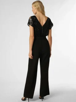 Swing Hosen|Kleider*Damen Jumpsuit schwarz uni