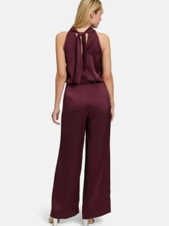 Vera Mont Hosen*Damen Jumpsuit bordeaux uni
