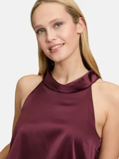 Vera Mont Hosen*Damen Jumpsuit bordeaux uni