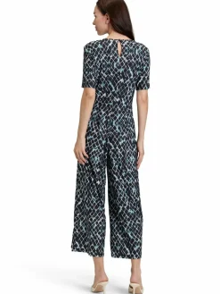 Betty & Co Hosen*Damen Jumpsuit schwarz mehrfarbig gemustert