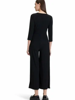 Cartoon Hosen*Damen Jumpsuit schwarz uni