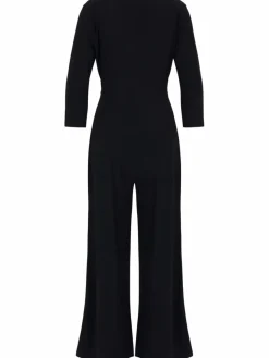 Cartoon Hosen*Damen Jumpsuit schwarz uni
