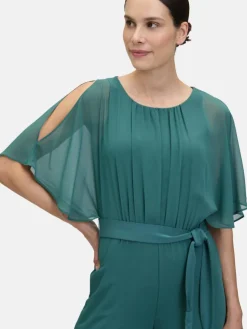 Vera Mont Hosen*Damen Jumpsuit smaragd uni