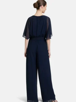 Vera Mont Hosen*Damen Jumpsuit marine blau uni