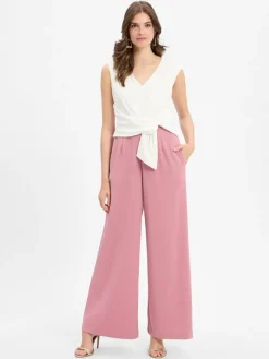 Vera Mont Hosen*Damen Jumpsuit ecru altrosa uni