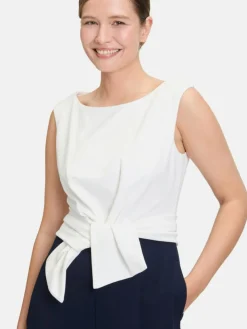 Vera Mont Hosen*Damen Jumpsuit blau weiß uni