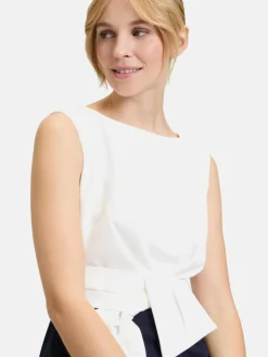 Vera Mont Hosen*Damen Jumpsuit blau weiß uni