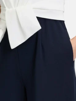 Vera Mont Hosen*Damen Jumpsuit blau weiß uni