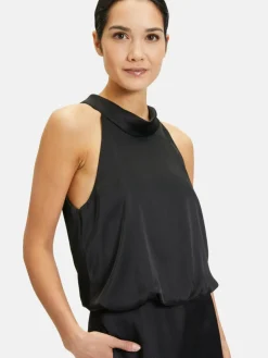 Vera Mont Hosen*Damen Jumpsuit schwarz uni