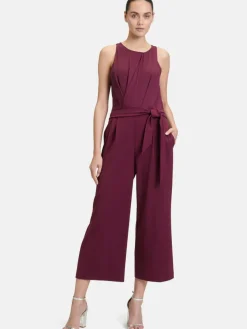 Vera Mont Hosen*Damen Jumpsuit bordeaux uni