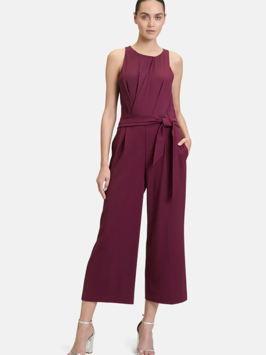 Vera Mont Hosen*Damen Jumpsuit bordeaux uni