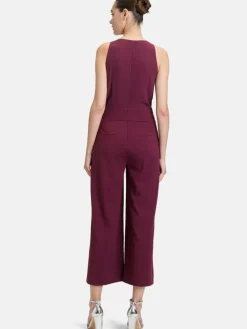 Vera Mont Hosen*Damen Jumpsuit bordeaux uni
