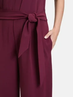 Vera Mont Hosen*Damen Jumpsuit bordeaux uni