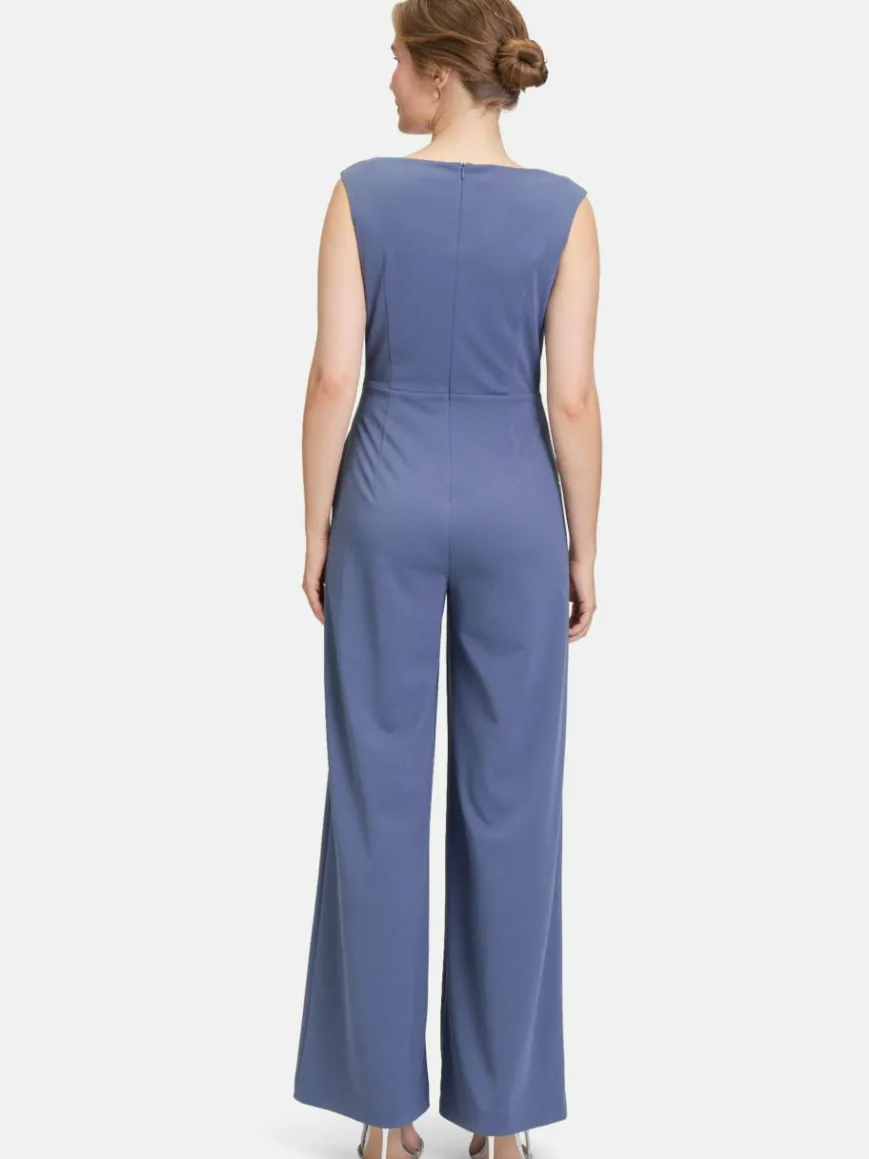 Vera Mont Hosen*Damen Jumpsuit blau uni