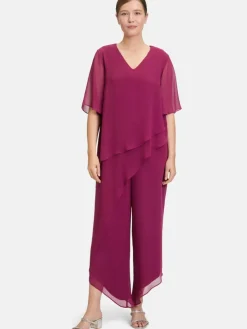 Vera Mont Hosen*Damen Jumpsuit rot uni