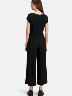 Cartoon Hosen*Damen Jumpsuit schwarz uni