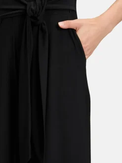 Cartoon Hosen*Damen Jumpsuit schwarz uni