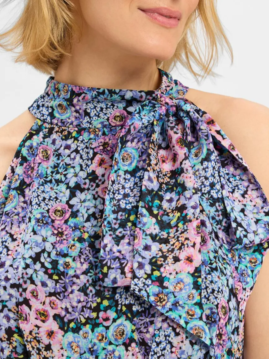 Swing Hosen*Damen Jumpsuit rosa mehrfarbig gemustert