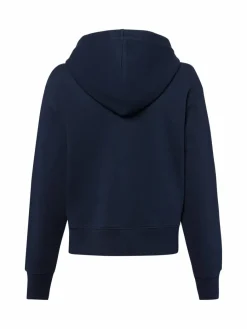 Tommy Hilfiger Sweatshirts & Sweatjacken*Damen Kapuzenjacke marine strukturiert