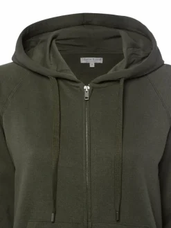 Marie Lund Sweatshirts & Sweatjacken*Damen Kapuzenjacke khaki uni