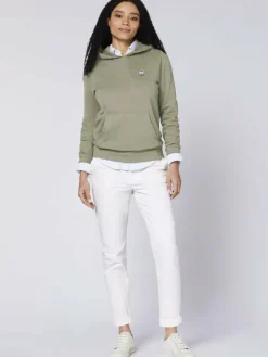 Polo Sylt Sweatshirts & Sweatjacken*Damen Kapuzenpullover grün uni