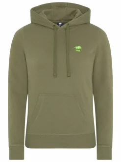 Polo Sylt Sweatshirts & Sweatjacken*Damen Kapuzenpullover grün oliv uni