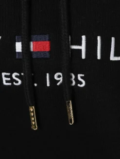 Tommy Hilfiger Sweatshirts & Sweatjacken*Damen Kapuzenpullover schwarz uni