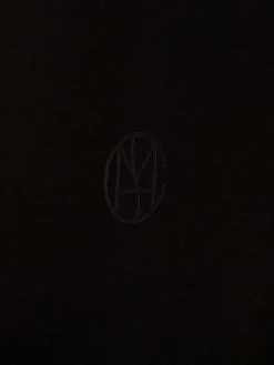 Msch Copenhagen Sweatshirts & Sweatjacken*Damen Kapuzenpullover schwarz uni