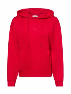 Msch Copenhagen Sweatshirts & Sweatjacken*Damen Kapuzenpullover rot uni