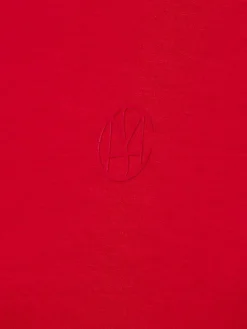 Msch Copenhagen Sweatshirts & Sweatjacken*Damen Kapuzenpullover rot uni