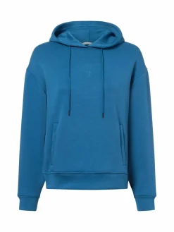 Msch Copenhagen Sweatshirts & Sweatjacken*Damen Kapuzenpullover blau uni