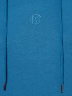 Msch Copenhagen Sweatshirts & Sweatjacken*Damen Kapuzenpullover blau uni