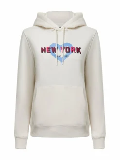 Tommy Jeans Sweatshirts & Sweatjacken*Damen Kapuzenpullover ecru uni