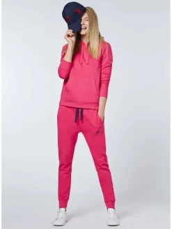 Polo Sylt Sweatshirts & Sweatjacken*Damen Kapuzenpullover pink uni