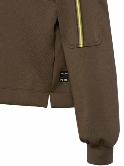 Marc Cain Sports Sweatshirts & Sweatjacken*Damen Kapuzenpullover oliv uni