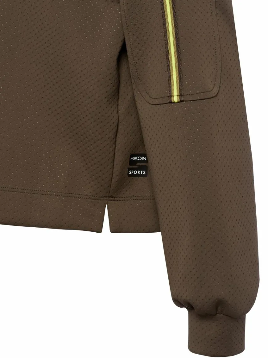 Marc Cain Sports Sweatshirts & Sweatjacken*Damen Kapuzenpullover oliv uni
