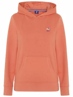 Polo Sylt Sweatshirts & Sweatjacken*Damen Kapuzenpullover rot uni