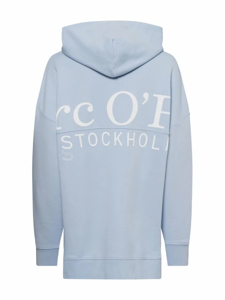 Marc O'Polo Sweatshirts & Sweatjacken*Damen Kapuzenpullover hellblau uni