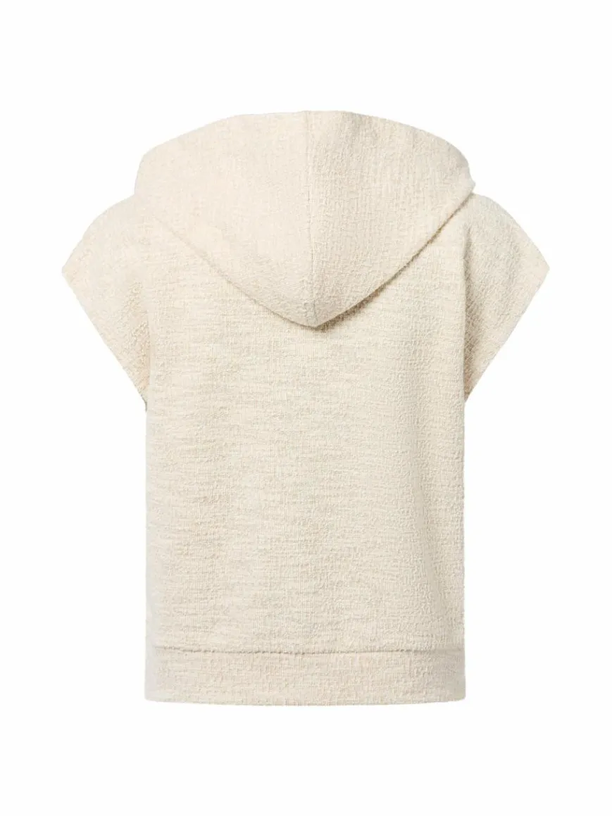 Opus Sweatshirts & Sweatjacken*Damen Kapuzenpullover - Ginsi ecru meliert