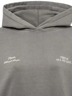 PEGADOR Sweatshirts & Sweatjacken*Damen Kapuzenpullover - Lena grau uni