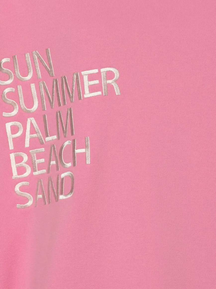 Marie Lund Sweatshirts & Sweatjacken*Damen Kapuzenpullovere pink uni