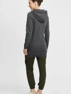 OXMO Sweatshirts & Sweatjacken*Damen Kapuzensweatjacke - OXOlinda grau uni